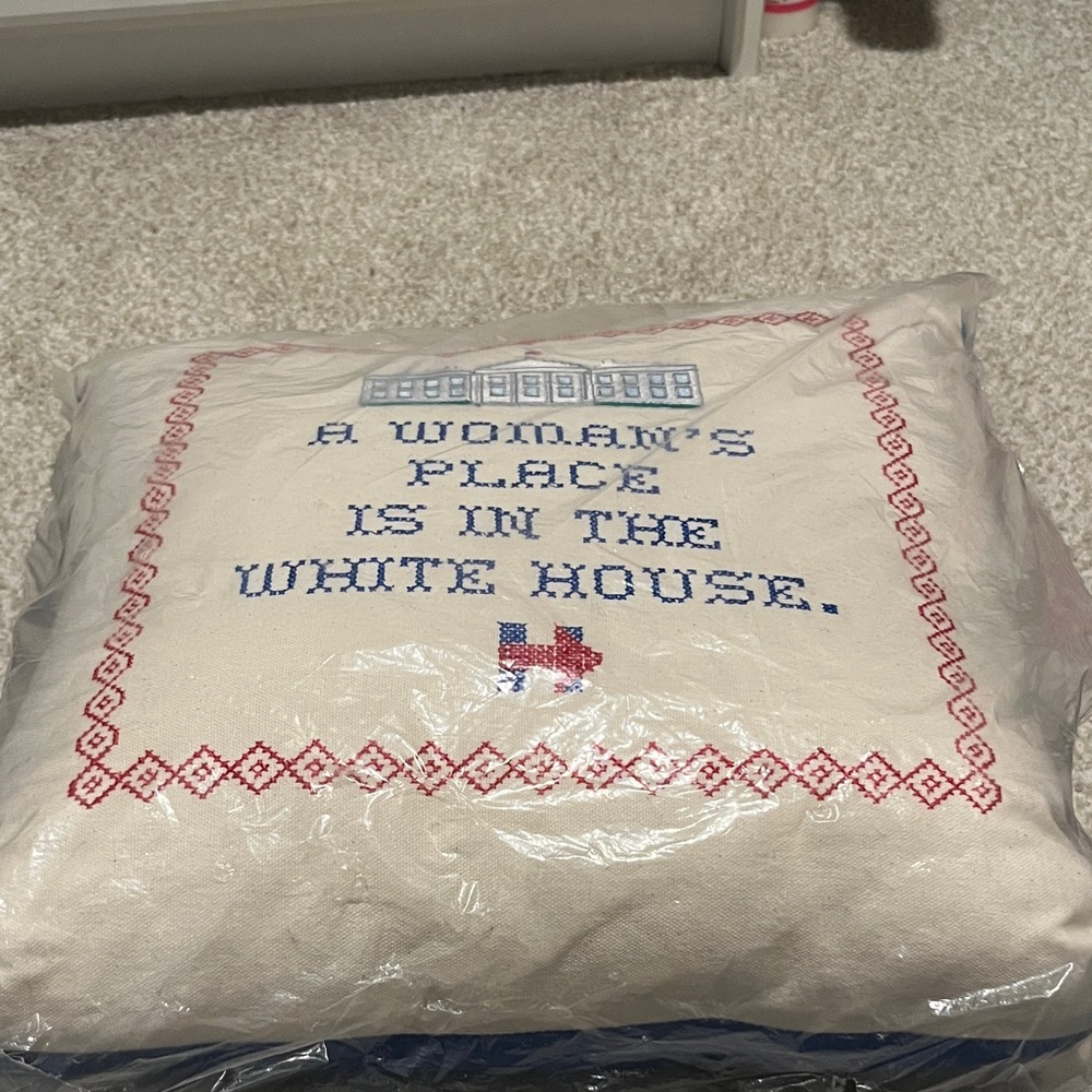 Embroidered Decorative Pillow - Hilary Clinton 2016 presidential campaign